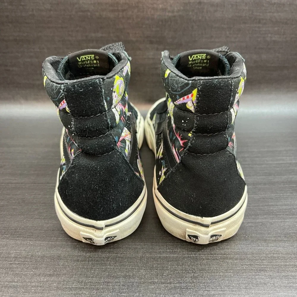 VANS x Toy Story Buzz Lightyear Sk8-Hi Disney Canvas Suede Women’s Size 7 Shoes - Picture 4 of 12
